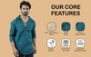 Bohemian FAWN GOLD Men’s Full Sleeve V Neck Hooded Lace up Kurta Casual Wear Regular Fitfor Artist and Traveller